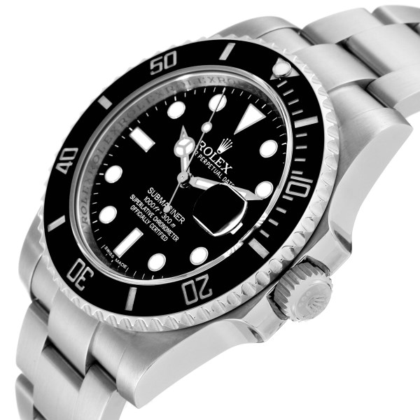 Rolex Submariner Black Dial Ceramic Bezel Steel Mens Watch 116610 Box Card