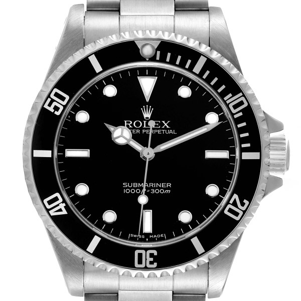 Rolex Submariner No Date 40mm 2 Liner Steel Mens Watch 14060