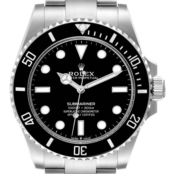 Rolex Submariner Non-Date Ceramic Bezel Steel Mens Watch 124060 Unworn
