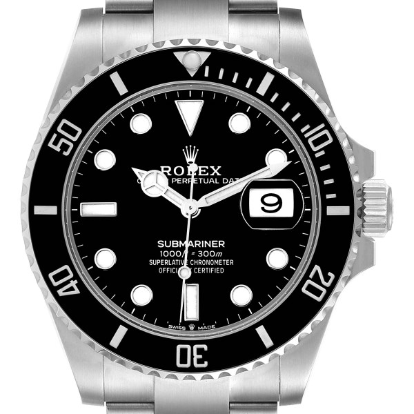 Rolex Submariner Black Dial Ceramic Bezel Steel Mens Watch 126610 Box Card