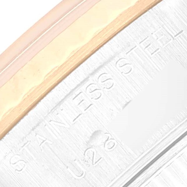 Rolex Datejust Steel Yellow Gold Champagne Tapestry Dial Ladies Watch 69173