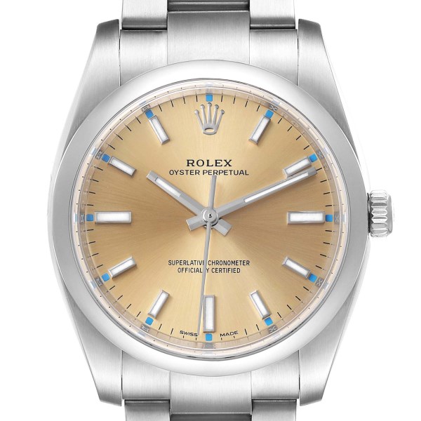 Rolex Oyster Perpetual 34mm White Grape Dial Steel Mens Watch 114200 Box Card Rolex Oyster Perpetual 34mm White Grape Dial Steel Mens Watch 114200 Box Card