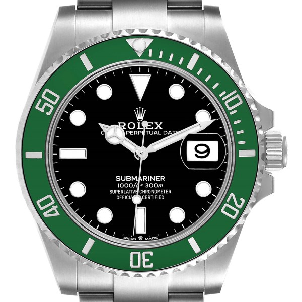 Rolex Submariner Kermit Green Ceramic Bezel Mens Watch 126610LV Unworn