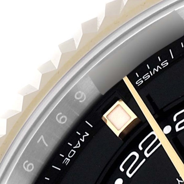 Rolex Sky Dweller Steel Yellow Gold Black Dial Mens Watch 326933 Unworn