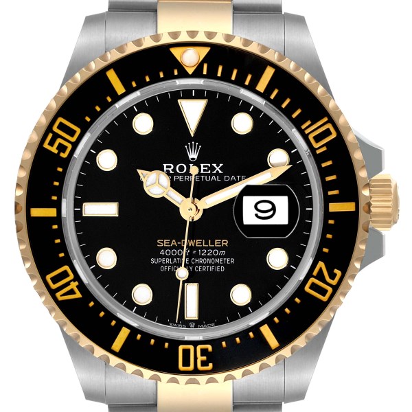 Rolex Seadweller Black Dial Steel Yellow Gold Mens Watch 126603 Unworn