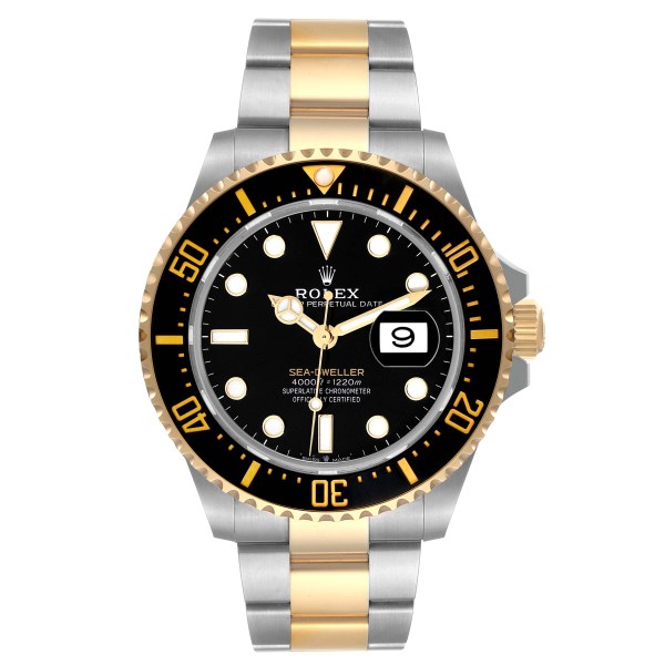 Rolex Seadweller Black Dial Steel Yellow Gold Mens Watch 126603 Unworn