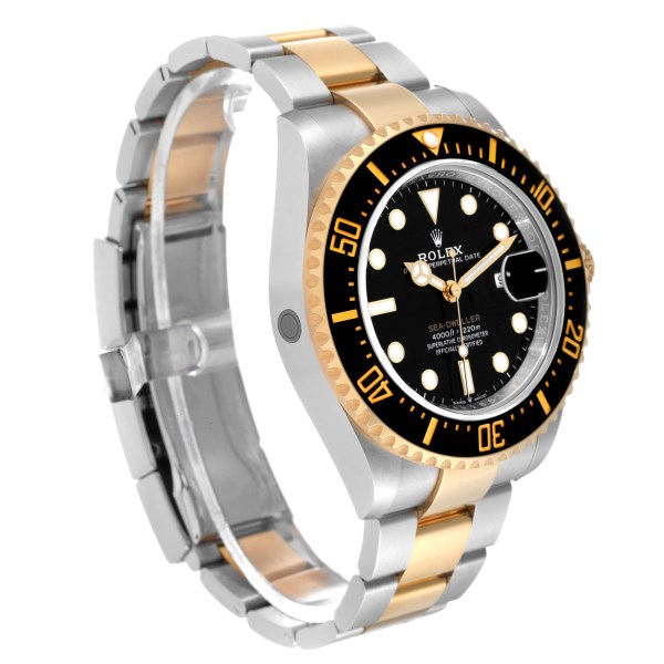 Rolex Seadweller Black Dial Steel Yellow Gold Mens Watch 126603 Unworn