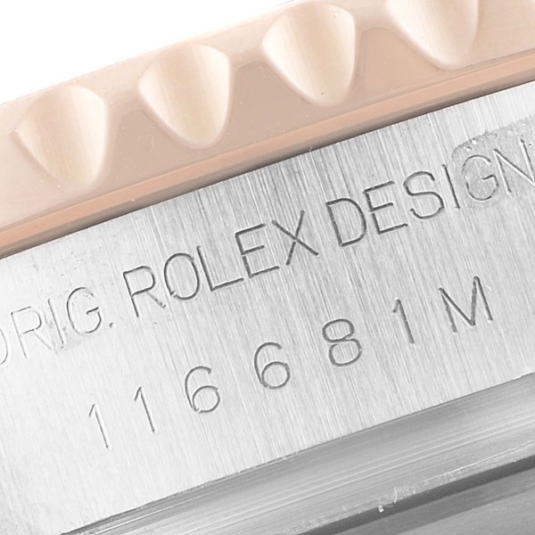 Rolex Yachtmaster II Steel Rose Gold Mens Watch 116681 Box Card