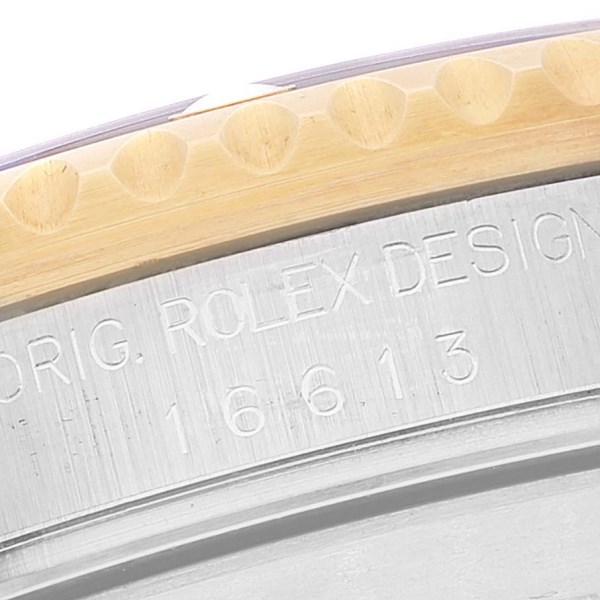 Rolex Submariner Blue Dial Steel Yellow Gold Mens Watch 16613