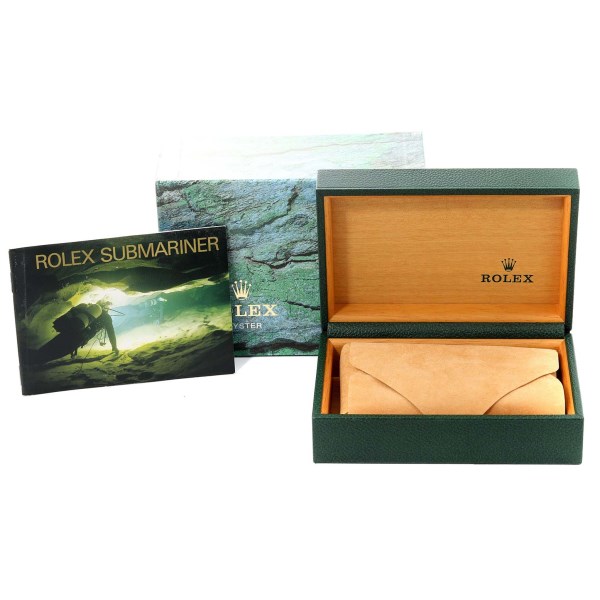 Rolex Submariner Blue Dial Steel Yellow Gold Mens Watch 16613