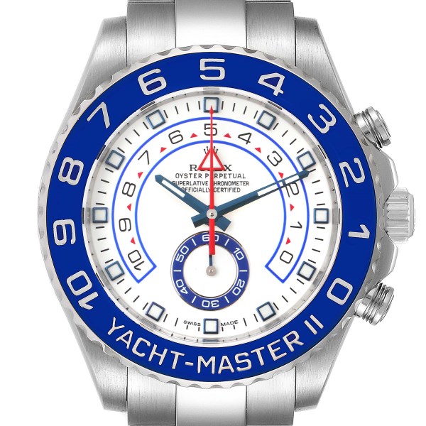 Rolex Yachtmaster II 44 Steel Blue Cerachrom Bezel Mens Watch 116680 Rolex Yachtmaster II 44 Steel Blue Cerachrom Bezel Mens Watch 116680
