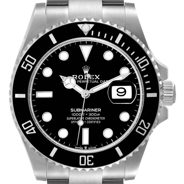 Rolex Submariner Black Dial Ceramic Bezel Steel Mens Watch 126610 Box Card