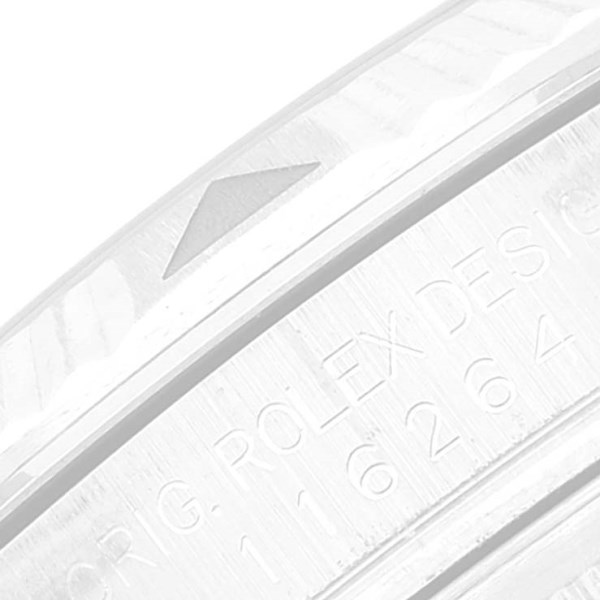 Rolex Datejust Turnograph Black Dial Steel Mens Watch 116264 Box Papers