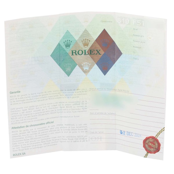 Rolex Datejust Turnograph Black Dial Steel Mens Watch 116264 Box Papers