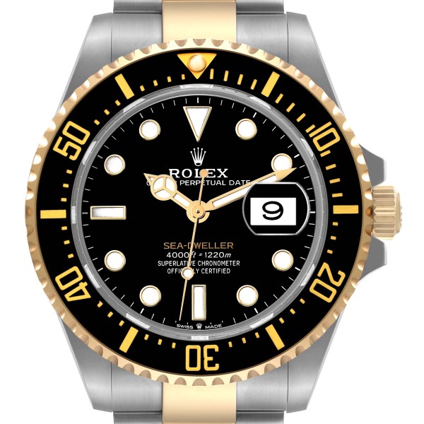 Rolex Seadweller Black Dial Steel Yellow Gold Mens Watch 126603 Unworn