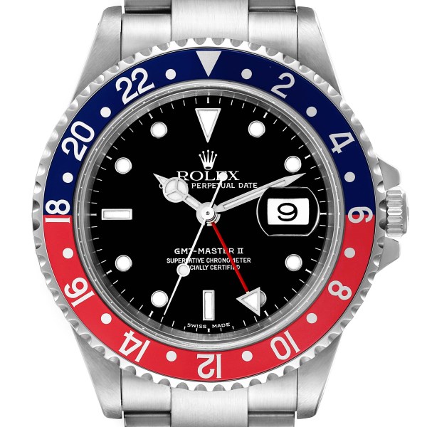 Rolex GMT Master II Blue Red Pepsi Bezel Steel Mens Watch 16710 Box Papers Rolex GMT Master II Blue Red Pepsi Bezel Steel Mens Watch 16710 Box Papers