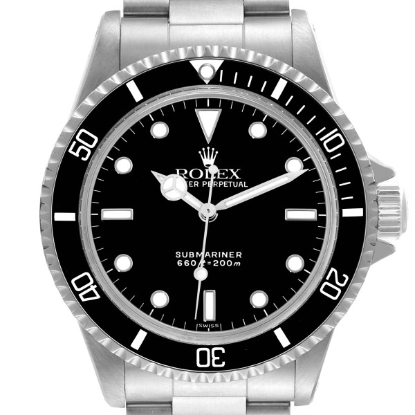 Rolex Submariner Black Dial Vintage Steel Mens Watch 5513
