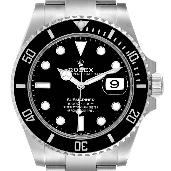 Rolex Submariner Black Dial Ceramic Bezel Steel Mens Watch 126610 Unworn