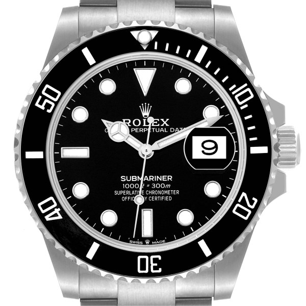 Rolex Submariner Black Dial Ceramic Bezel Steel Mens Watch 126610 Unworn
