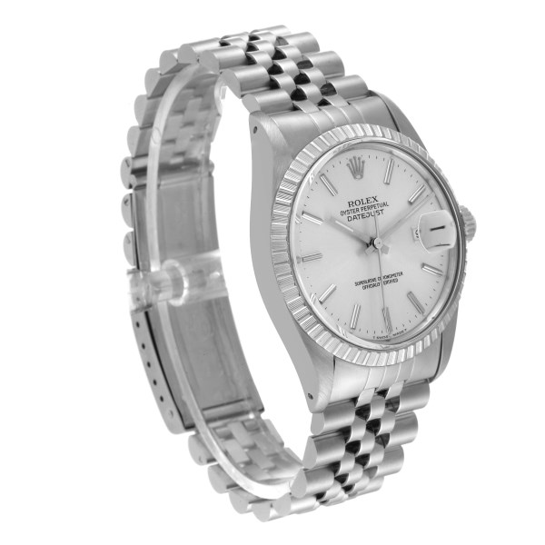 Rolex Datejust Silver Dial Vintage Steel Mens Watch 16030