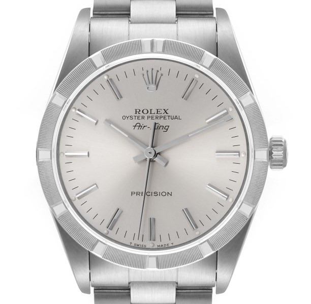 Rolex Air King Silver Dial 34mm Steel Mens Watch 14010