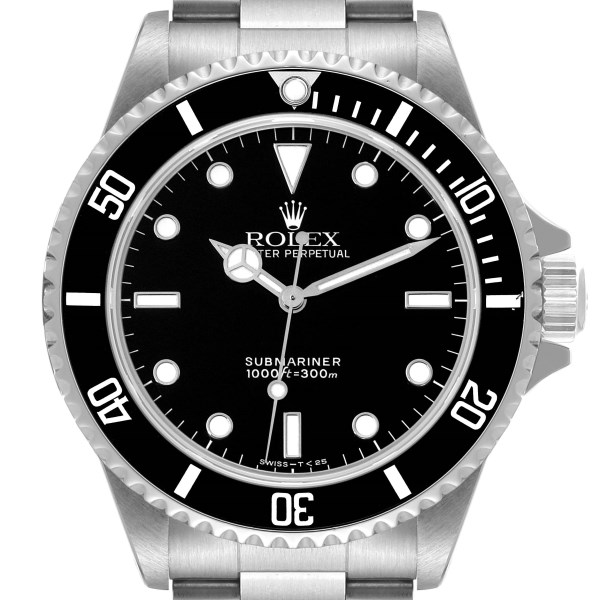 Rolex Submariner No Date 40mm 2 Liner Steel Mens Watch 14060