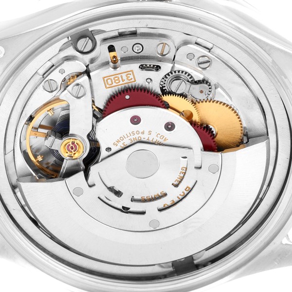 Rolex Cellini Dual Time White Gold Automatic Mens Watch 50529