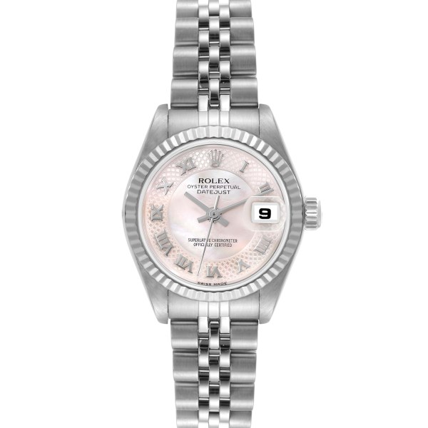 Rolex Datejust Steel White Gold Decorated Mother of Pearl Ladies Watch 79174 Rolex Datejust Steel White Gold Decorated Mother of Pearl Ladies Watch 79174