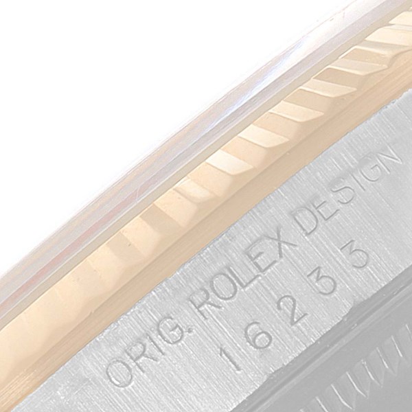 Rolex Datejust Steel Yellow Gold Champagne Dial Mens Watch 16233