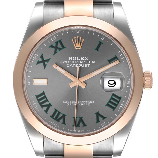 Rolex Datejust 41 Steel Rose Gold Wimbledon Dial Mens Watch 126301 Unworn Rolex Datejust 41 Steel Rose Gold Wimbledon Dial Mens Watch 126301 Unworn