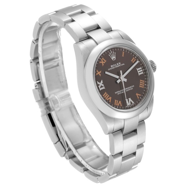 Rolex Oyster Perpetual Midsize Gray Dial Ladies Watch 177200