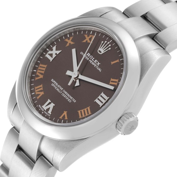 Rolex Oyster Perpetual Midsize Gray Dial Ladies Watch 177200