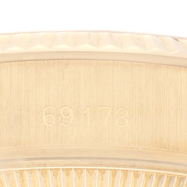 Rolex Datejust President Yellow Gold Diamond Ruby Ladies Watch 69178