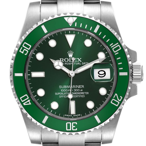 Rolex Submariner Hulk Green Dial Bezel Steel Mens Watch 116610LV Box Card