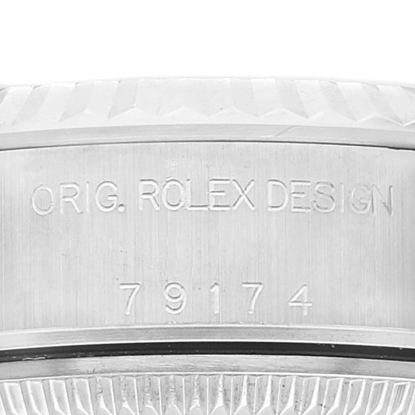 Rolex Datejust Steel White Gold Salmon Diamond Dial Ladies Watch 79174