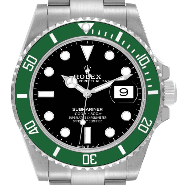 Rolex Submariner Kermit Green Ceramic Bezel Mens Watch 126610LV Box Card