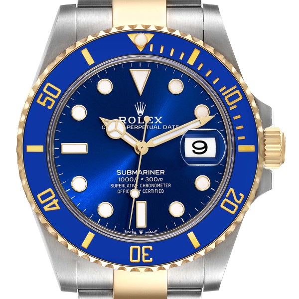 Rolex Submariner 41 Steel Yellow Gold Blue Dial Mens Watch 126613 Unworn