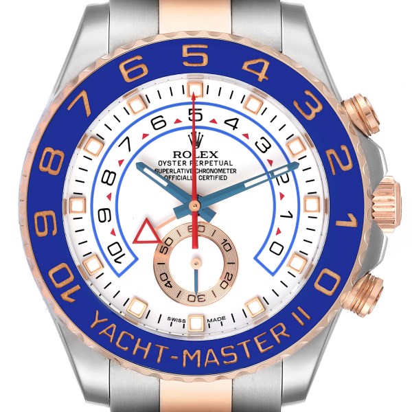 Rolex Yachtmaster II Steel Rose Gold Mens Watch 116681
