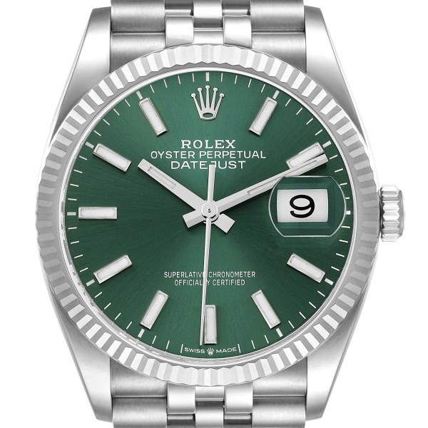 Rolex Datejust Steel White Gold Mint Green Dial Mens Watch 126234 Unworn Rolex Datejust Steel White Gold Mint Green Dial Mens Watch 126234 Unworn