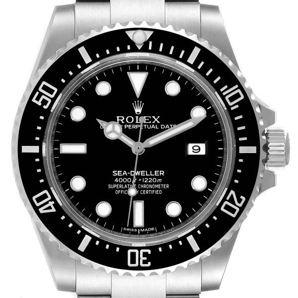 Rolex Seadweller Black Dial Ceramic Bezel Steel Mens Watch 116600 Box Card
