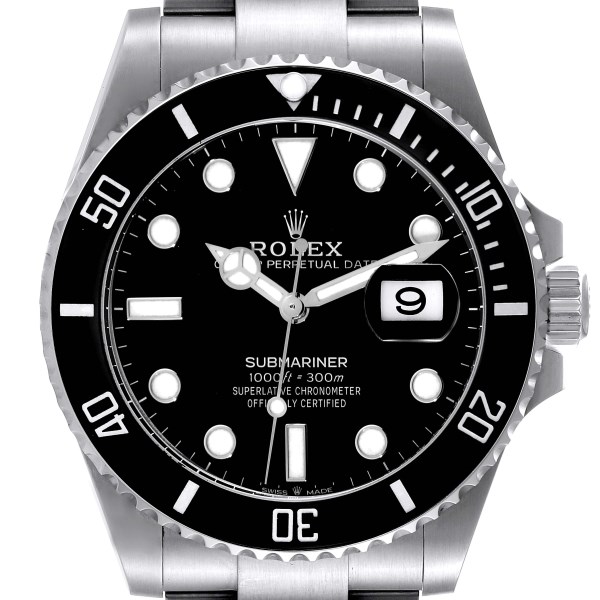 Rolex Submariner Black Dial Ceramic Bezel Steel Mens Watch 126610 Box Card