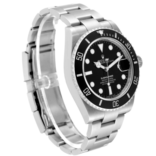 Rolex Submariner Black Dial Ceramic Bezel Steel Mens Watch 126610 Box Card