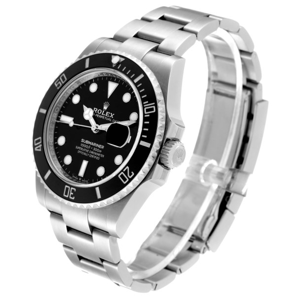 Rolex Submariner Black Dial Ceramic Bezel Steel Mens Watch 126610 Box Card