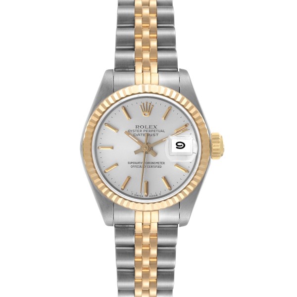 Rolex Datejust Steel Yellow Gold Silver Dial Ladies Watch 69173