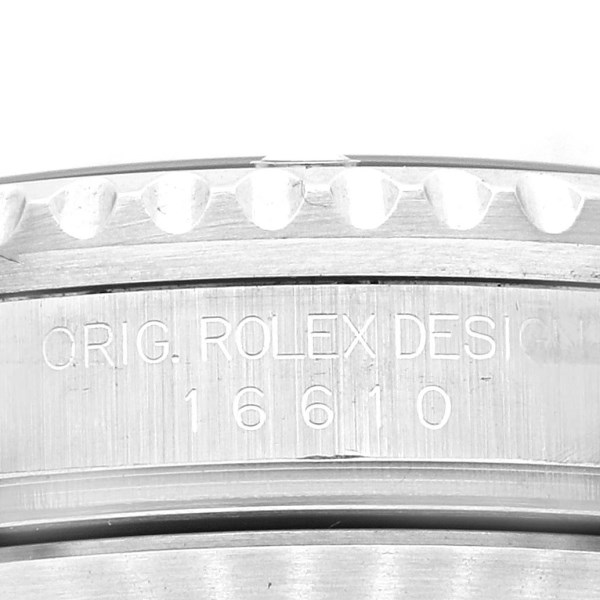 Rolex Submariner Date Black Dial Steel Mens Watch 16610