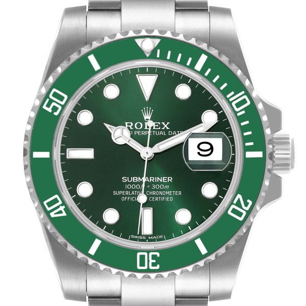 Rolex Submariner Hulk Green Dial Bezel Steel Mens Watch 116610LV Box Card