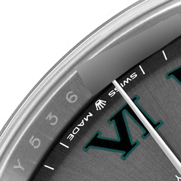 Rolex Datejust 41 Steel White Gold Wimbledon Dial Mens Watch 126334 Unworn