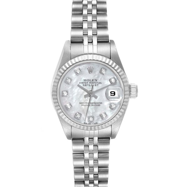 Rolex Datejust Steel White Gold Mother of Pearl Diamond Ladies Watch 79174 Rolex Datejust Steel White Gold Mother of Pearl Diamond Ladies Watch 79174