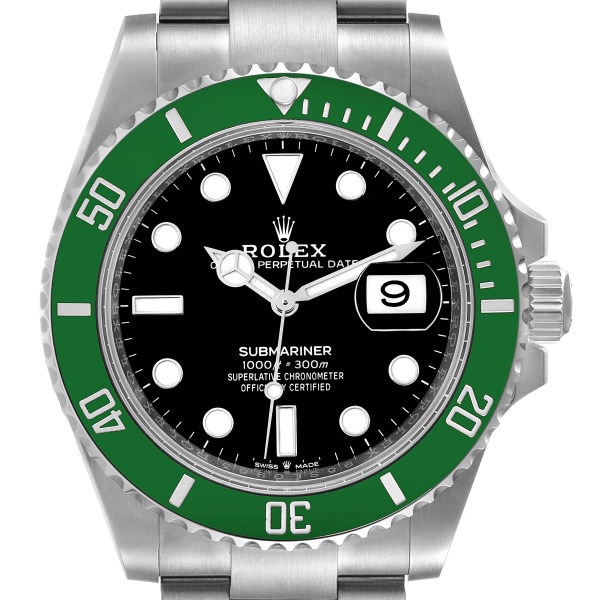 Rolex Submariner Kermit Green Ceramic Bezel Mens Watch 126610LV Unworn