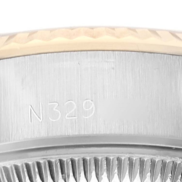 Rolex Datejust Steel Yellow Gold Champagne Diamond Dial Ladies Watch 69173